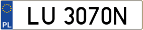 Truck License Plate